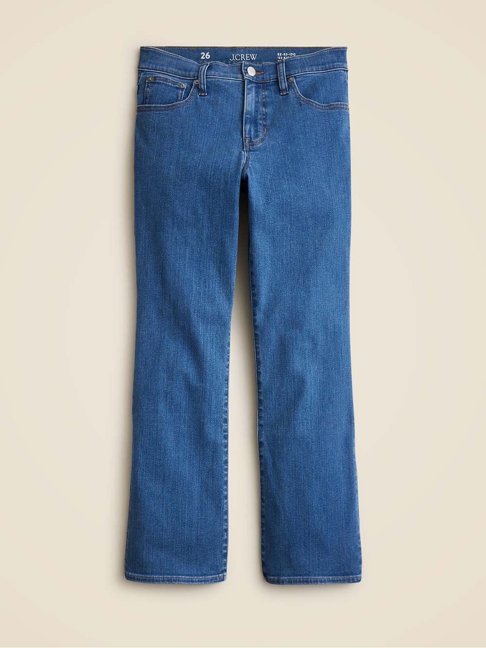 J.Crew Mid Rise Kickout Crop Jeans Women’s Size 28 Medium Wash Stretch Denim